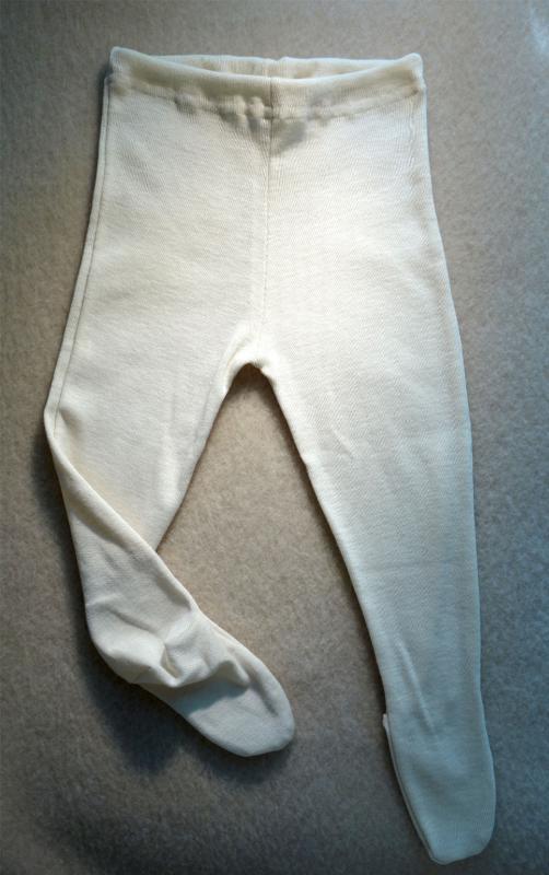 Baby Strumpfhose, Bio-Baumwolle Naturweiss